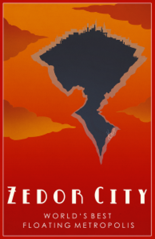 Zedor City Minimalist Poster